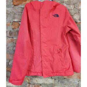 The North Face Girls Sz S 7/8 HyVent Zip Hooded Windbreaker Rain Jacket Coat U